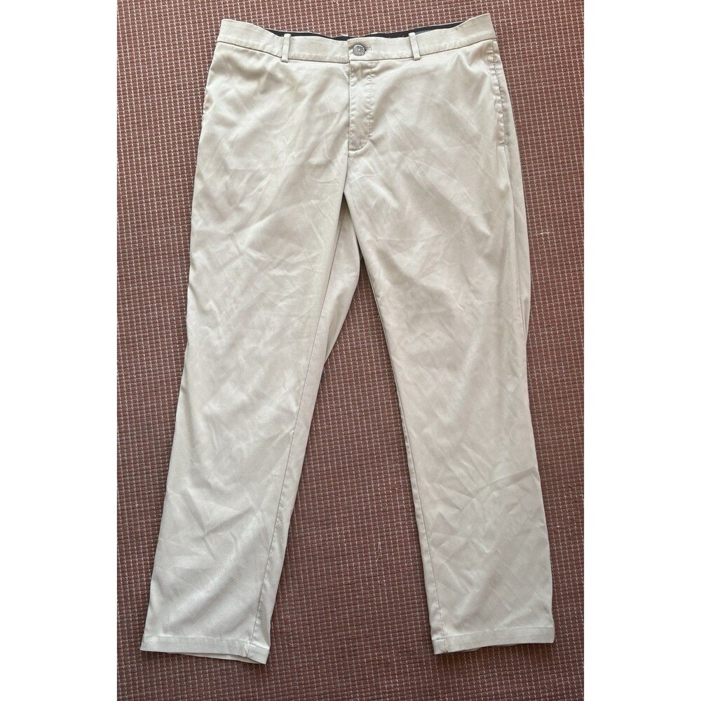 Nike Dri Fit Golf Pants Men 36x30 Beige Stretch